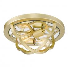  5926-FM OG - Saxon Flush Mount in Olympic Gold